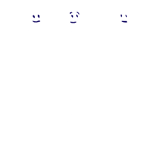 Illustration montrant trois personnes debout et souriantes